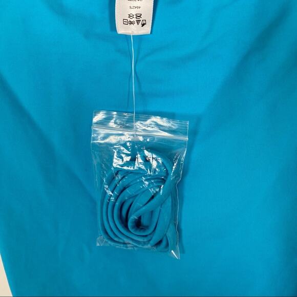 LOFT BEACH Eyelet Flounce Embroidered Off Shoulder Ruffle One Piece Swimsuit - Picture 9 of 9